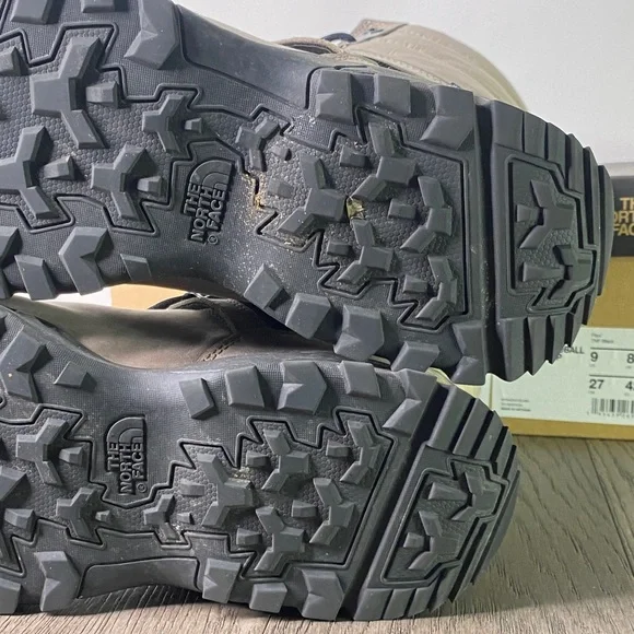 The North Face Men’s 9 Thermoball Zip Up Taupe Lace-Up Insulated Boots - Picture 12 of 14